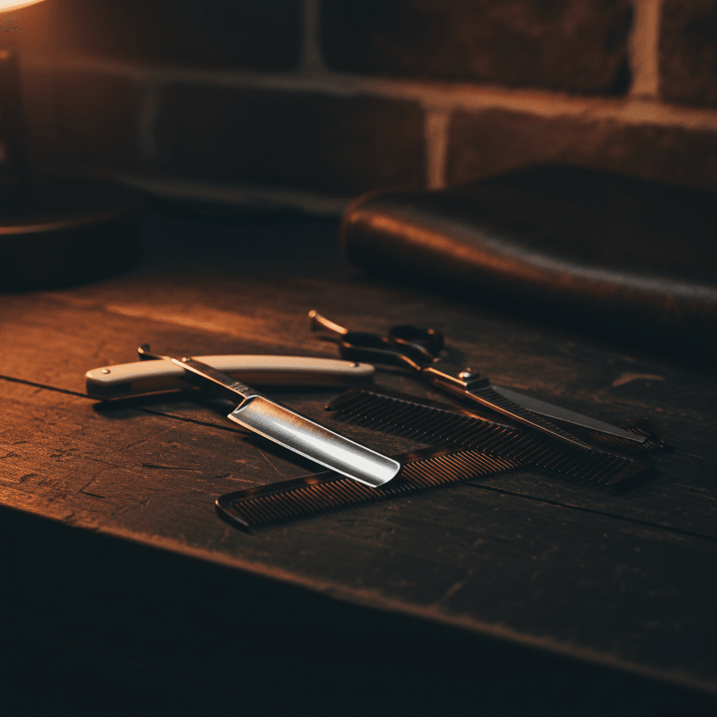 Professional barbering tools and equipment